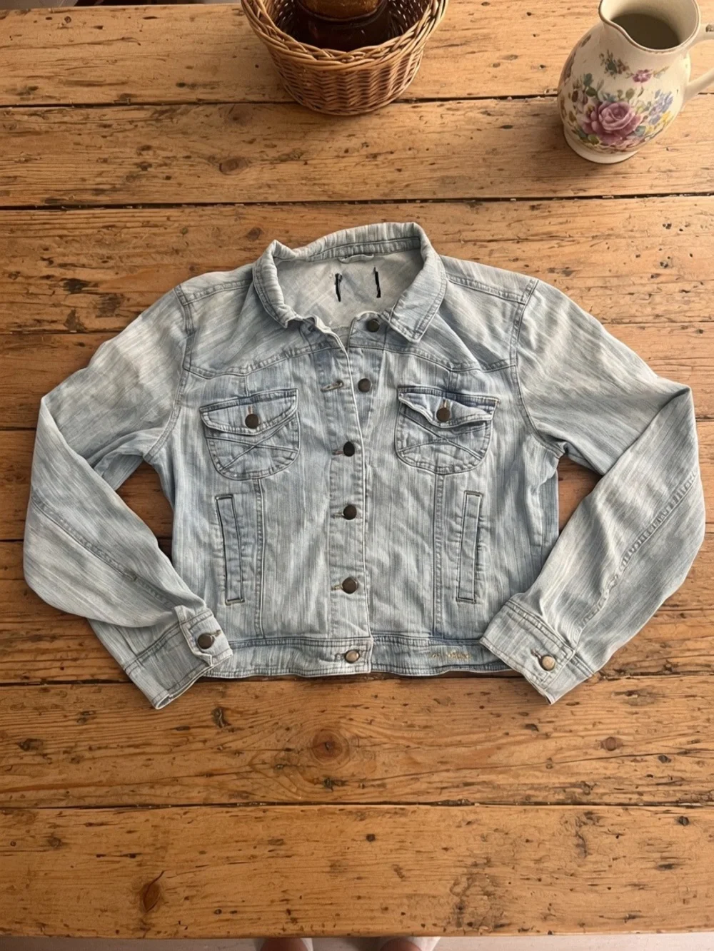 Classic Light Blue Denim Jacket - Unbranded